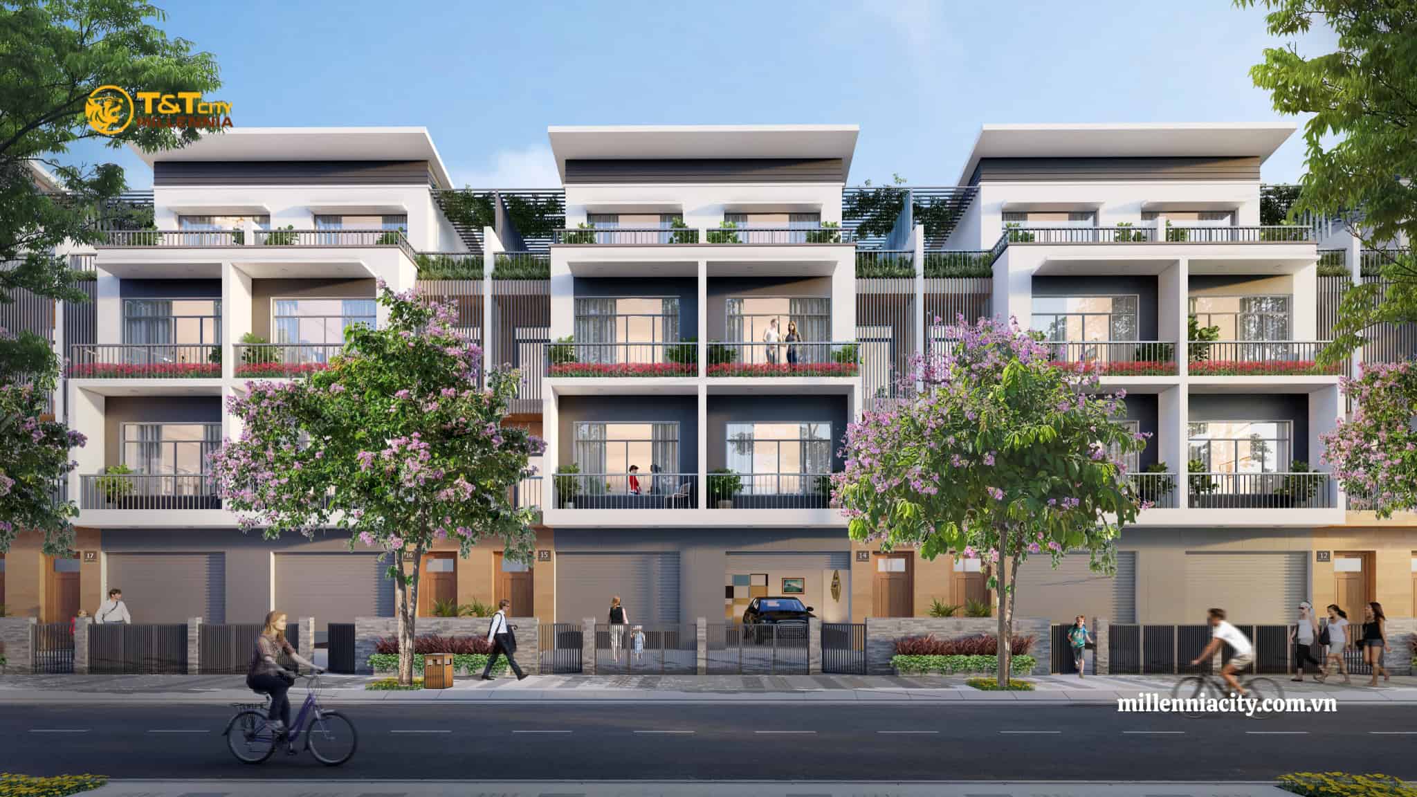 Bản đồ mặt bằng phân lô khu nhà phố dự án T&T City Millennia City