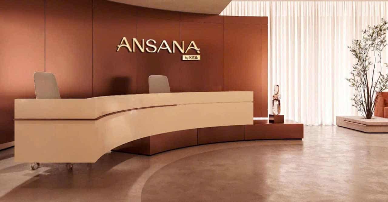 Không gian phòng khách căn hộ mẫu Ansana by Kita thiết kế theo phong cách sang trọng và tối ưu sức khỏe.
