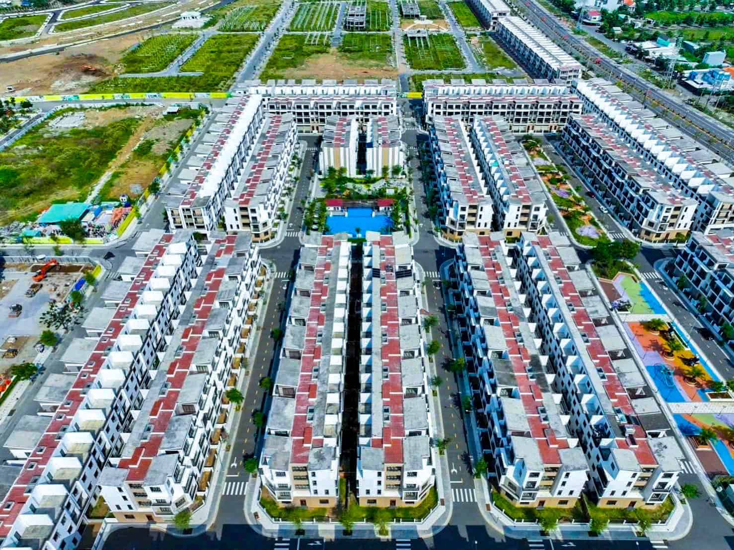 Hệ thống công viên nội khu và mảng xanh đã được triển khai hoàn chỉnh tại dự án T&T Millennia.